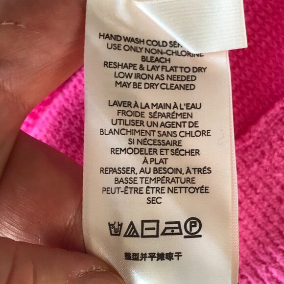 FREE PEOPLE Ottoman Slouch Tunic Raspberry Rose Bubble Gum Pink Sweater/Dress XS - Picture 14 of 16